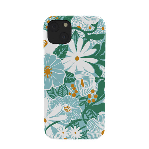 Megan Galante Groovy Floral Blue Phone Case
