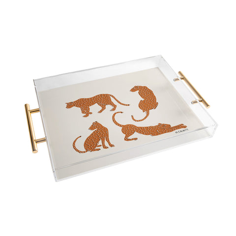 Megan Galante Leopard Block Party Acrylic Tray