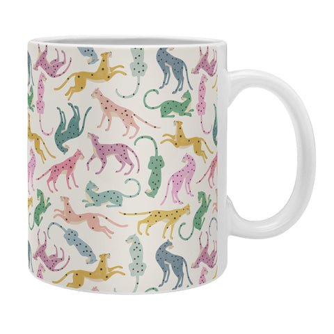 Megan Galante Leopard Rainbows Coffee Mug