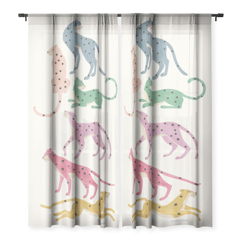 Megan Galante Leopard Rainbows Sheer Non Repeat