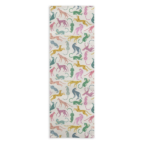 Megan Galante Leopard Rainbows Yoga Towel