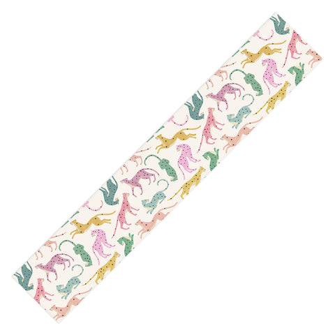 Megan Galante Leopard Rainbows Table Runner