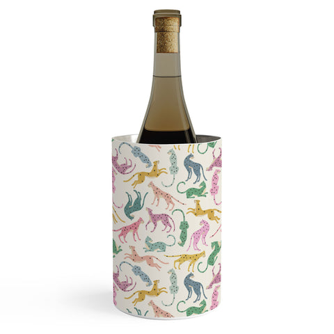 Megan Galante Leopard Rainbows Wine Chiller
