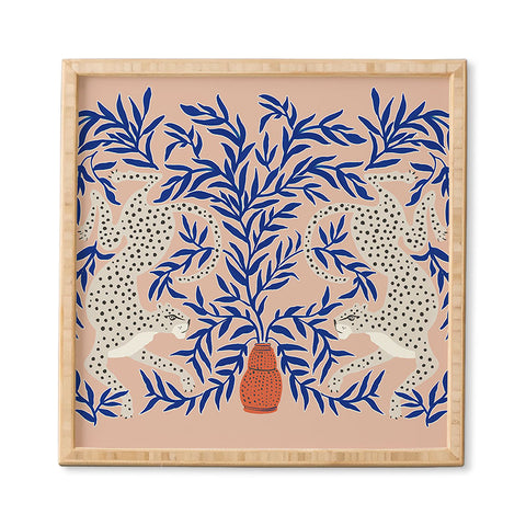 Megan Galante Leopard Vase Framed Wall Art havenly