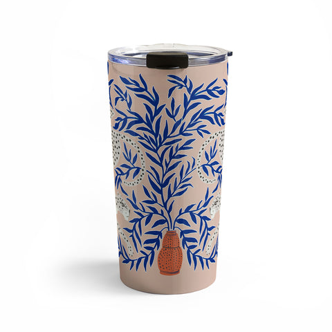 Megan Galante Leopard Vase Travel Mug