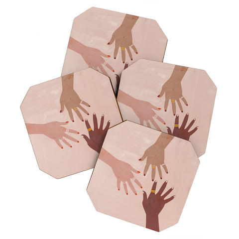 Megan Galante Love Is A Superpower Coaster Set