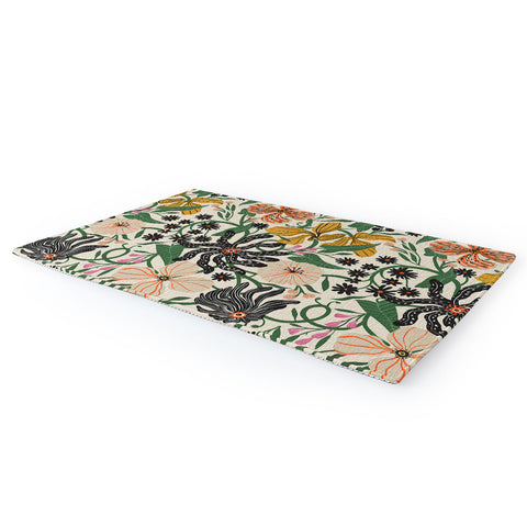Megan Galante Merrick Floral creme Area Rug