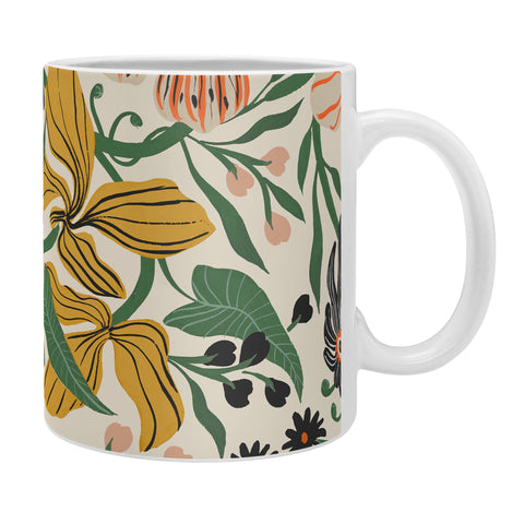 Megan Galante Merrick Floral creme Coffee Mug