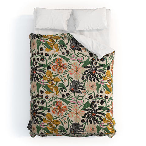 Megan Galante Merrick Floral creme Comforter