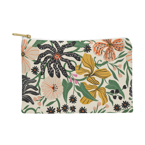 Megan Galante Merrick Floral creme Pouch