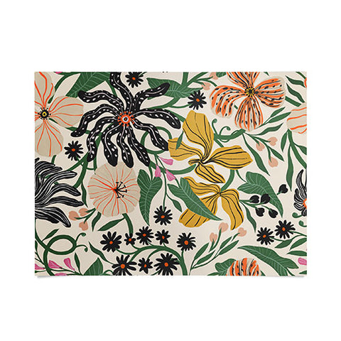 Megan Galante Merrick Floral creme Poster