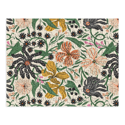 Megan Galante Merrick Floral creme Puzzle