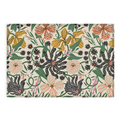 Megan Galante Merrick Floral creme Outdoor Rug