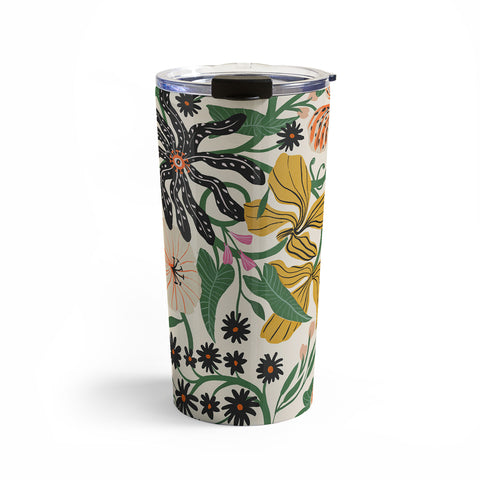 Megan Galante Merrick Floral creme Travel Mug