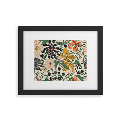 Megan Galante Merrick Floral creme Framed Art Print
