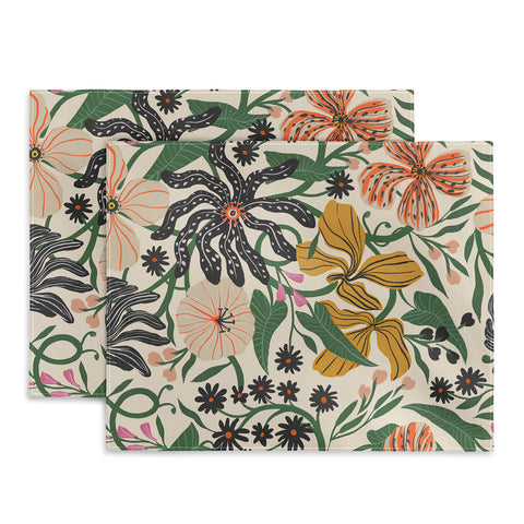 Megan Galante Merrick Floral creme Placemat