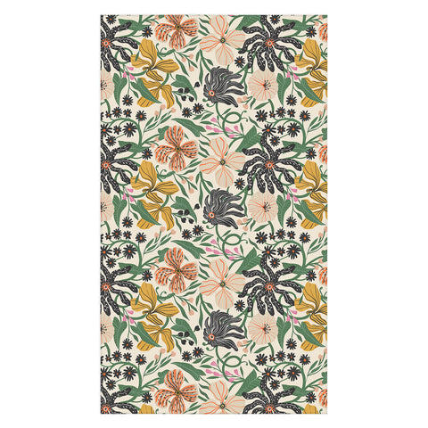 Megan Galante Merrick Floral creme Tablecloth