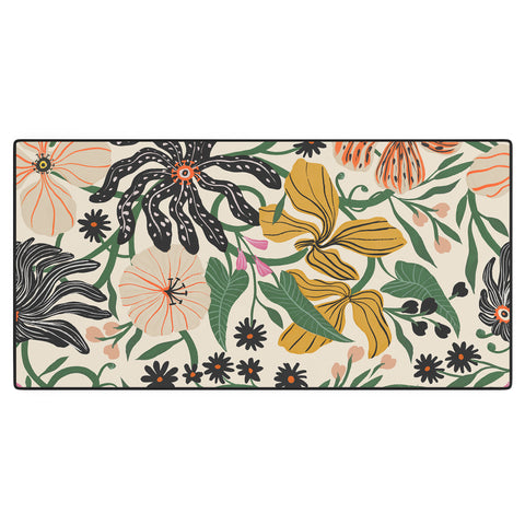 Megan Galante Merrick Floral creme Desk Mat
