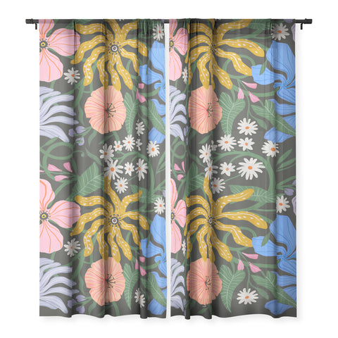 Megan Galante Merrick Floral Sheer Non Repeat