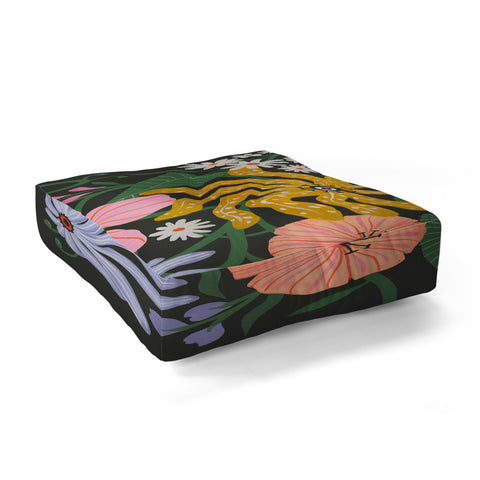 Megan Galante Merrick Floral Floor Pillow Square