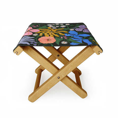 Megan Galante Merrick Floral Folding Stool