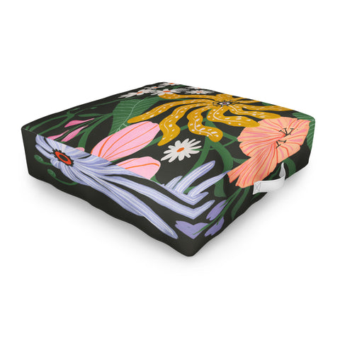 Megan Galante Merrick Floral Outdoor Floor Cushion