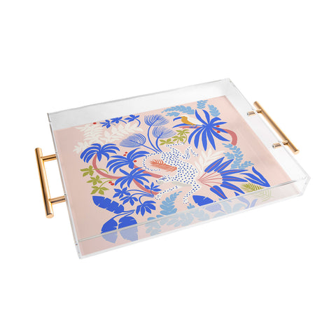 Megan Galante Rainforest Leopard Acrylic Tray