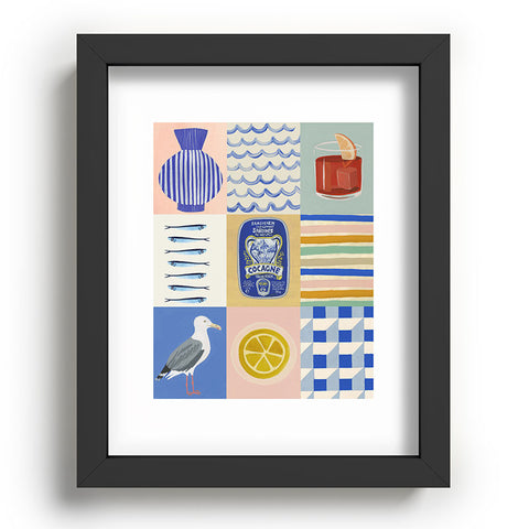 Megan Galante Seaside poster Recessed Framing Rectangle
