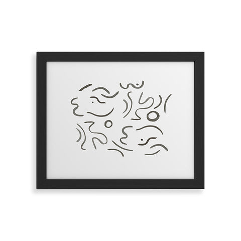 Megan Galante Stroke Abstract Framed Art Print