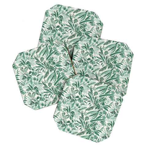 Megan Galante Tropical Palm Coaster Set