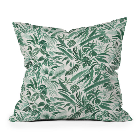 Megan Galante Tropical Palm Outdoor Throw Pillow