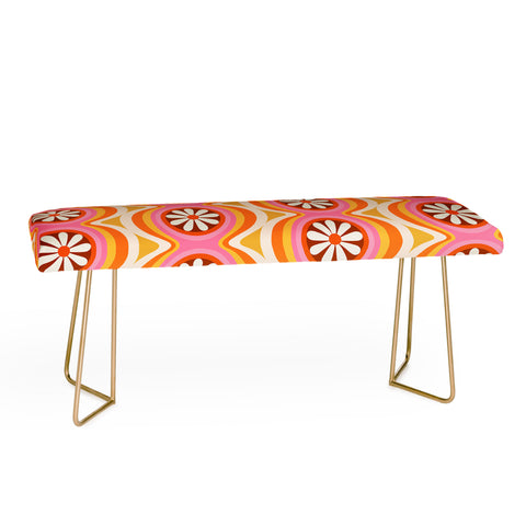 Megan Galante Wavy Daisy Bench