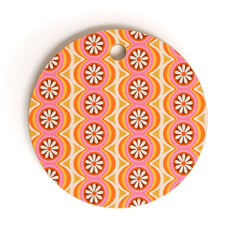 Megan Galante Wavy Daisy Cutting Board Round