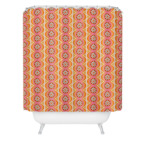 Megan Galante Wavy Daisy Shower Curtain
