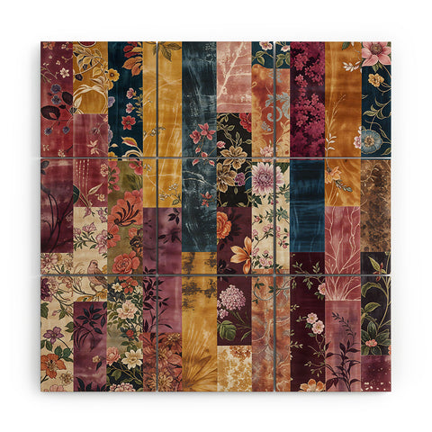 Megan Morris Gypsy Souk Patchwork Wood Wall Mural