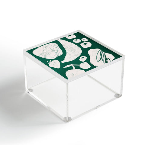 Megan Roy Abstract Fruit Green Acrylic Box