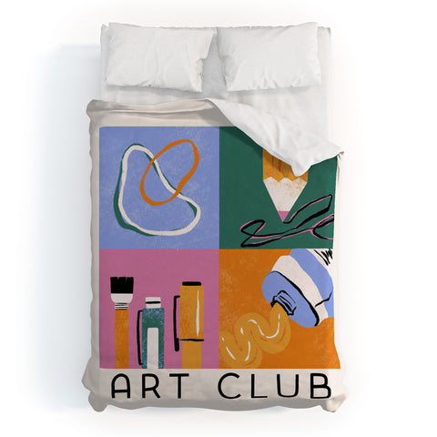 Megan Roy Art Club Duvet Cover