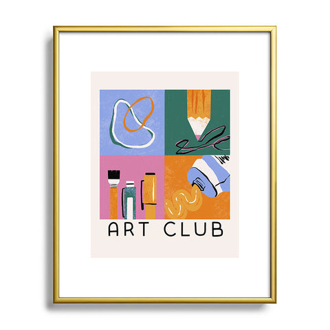 Megan Roy Art Club Metal Framed Art Print