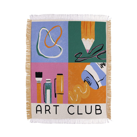 Megan Roy Art Club Throw Blanket