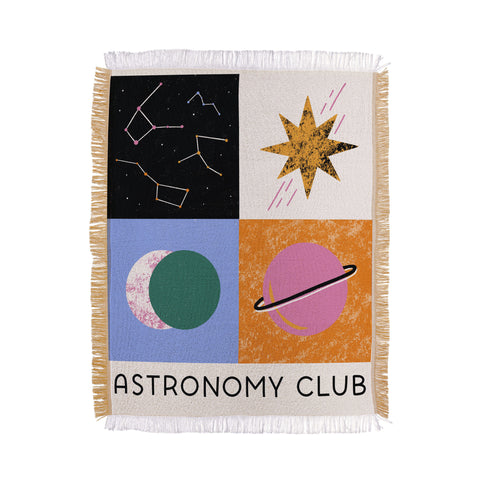 Megan Roy Astronomy Club I Throw Blanket