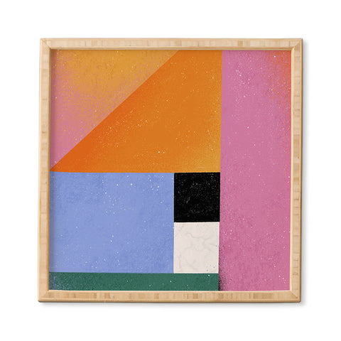 Megan Roy Color Block 01 Framed Wall Art