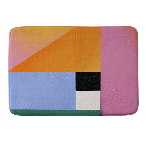 Megan Roy Color Block 01 Memory Foam Bath Mat