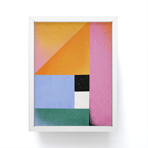 Megan Roy Color Block 01 Framed Mini Art Print