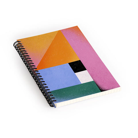 Megan Roy Color Block 01 Spiral Notebook