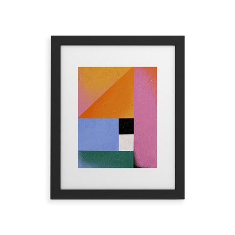 Megan Roy Color Block 01 Framed Art Print