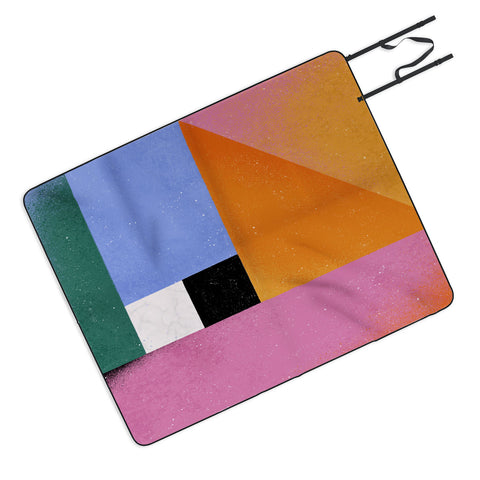 Megan Roy Color Block 01 Picnic Blanket