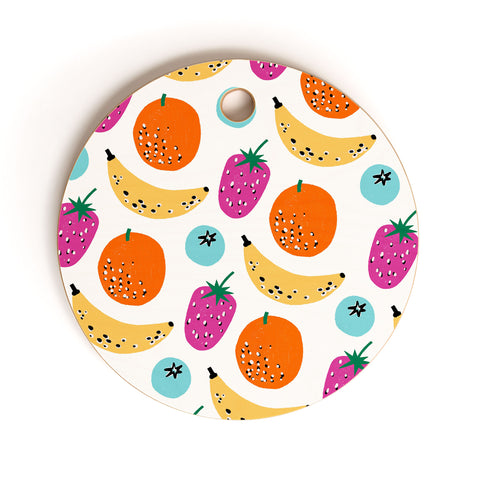 Megan Roy Fresh Fruit Cutting Board Round