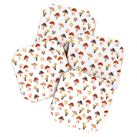 Megan Roy Mini Mushrooms Coaster Set