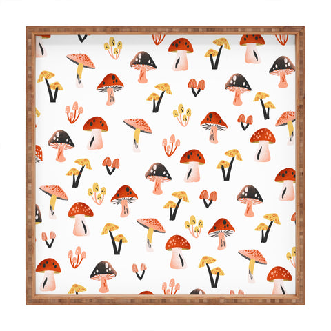Megan Roy Mini Mushrooms Square Tray