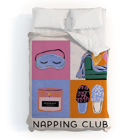 Megan Roy Napping Club Duvet Cover